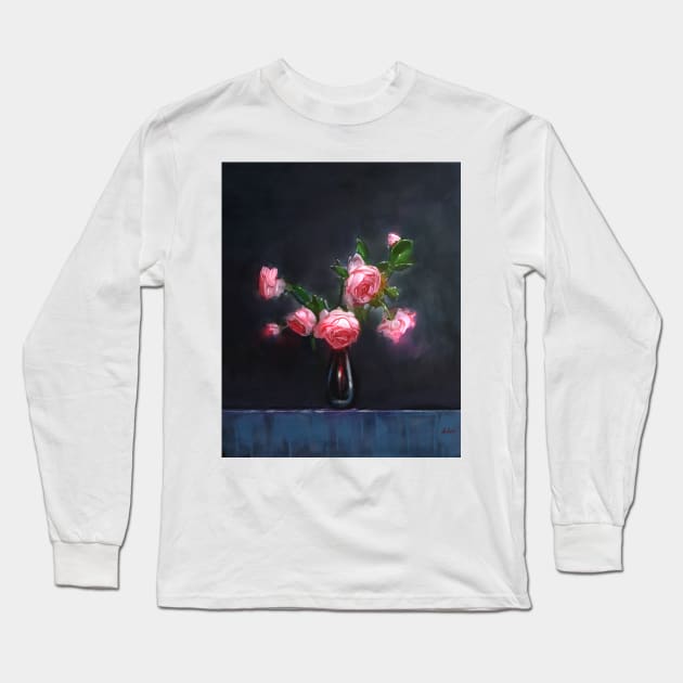 Roses Long Sleeve T-Shirt by Artofokan